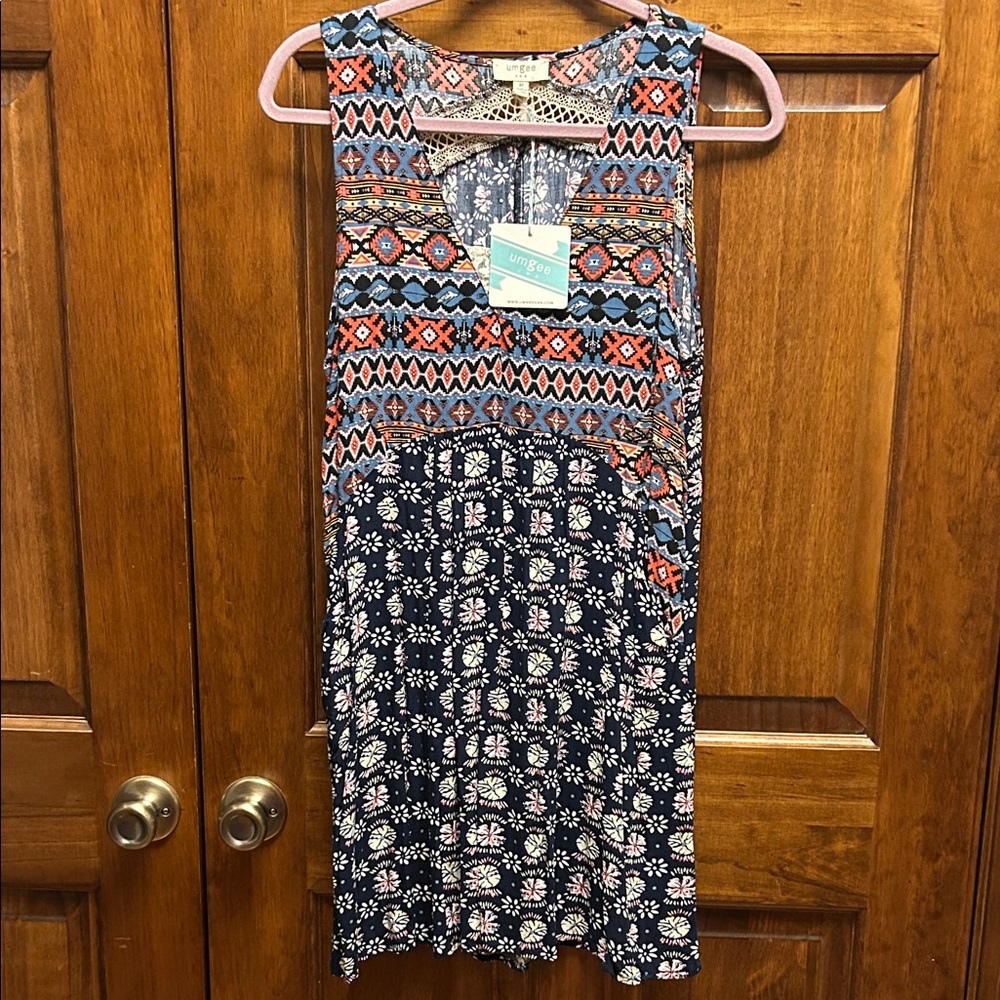 Umgee Multicolor Boho Dress